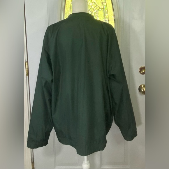 PGA Tour Men’s Hunter Green Plaid Pullover Windbreaker SKU1065 - Picture 5 of 6